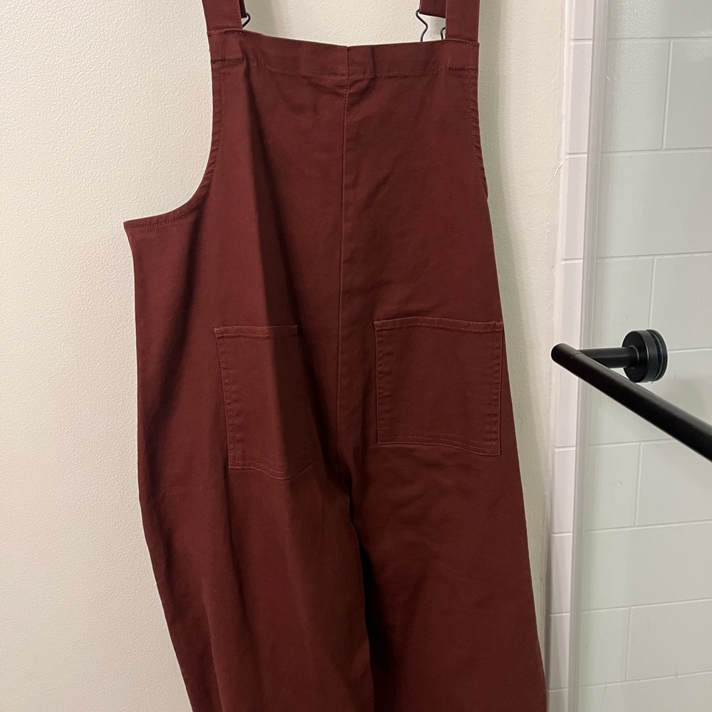 GirrlScout Billie Overalls - Burgandy - Picture 2 of 2